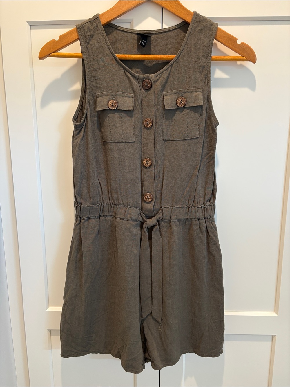 NWOT Art Class Kids Olive Green Romper